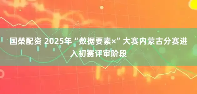 国榮配资 2025年“数据要素×”大赛内蒙古分赛进入初赛评审阶段